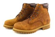 TIMBERLAND A1H8Q vyriški aulinukai EU41.5/42 rudi odiniai aulinukai su logotipu, neperšlampami. 