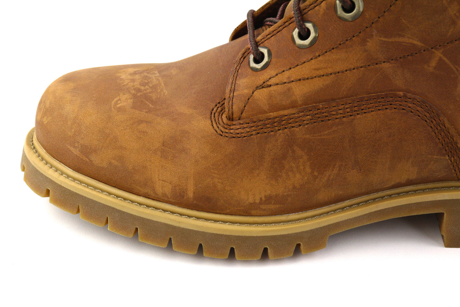 TIMBERLAND A1H8Q vyriški aulinukai EU41.5/42 rudi odiniai aulinukai su logotipu, neperšlampami. 