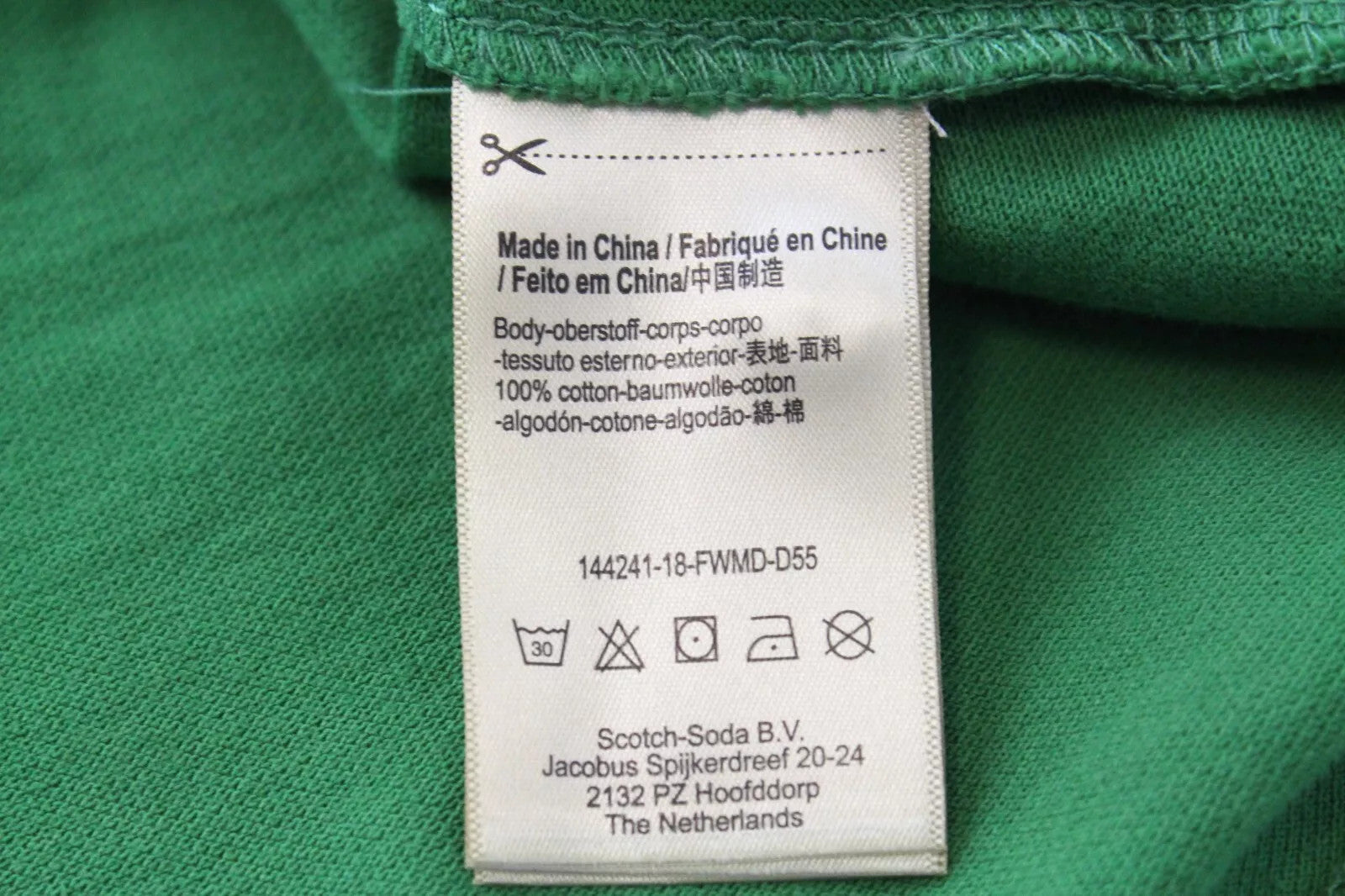 SCOTCH &amp; SODA vyriški polo marškinėliai, žali, trumpomis rankovėmis, su kišene ir apykakle. S dydžio. 