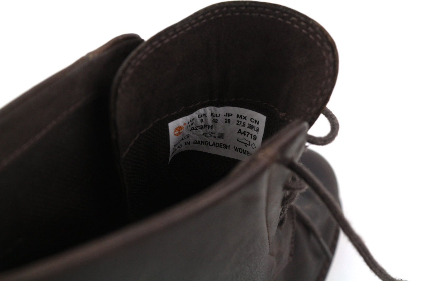 TIMBERLAND A23FH moteriški aulinukai EU41.5/42 rudi, odiniai, suvarstomi, ReBOTL 