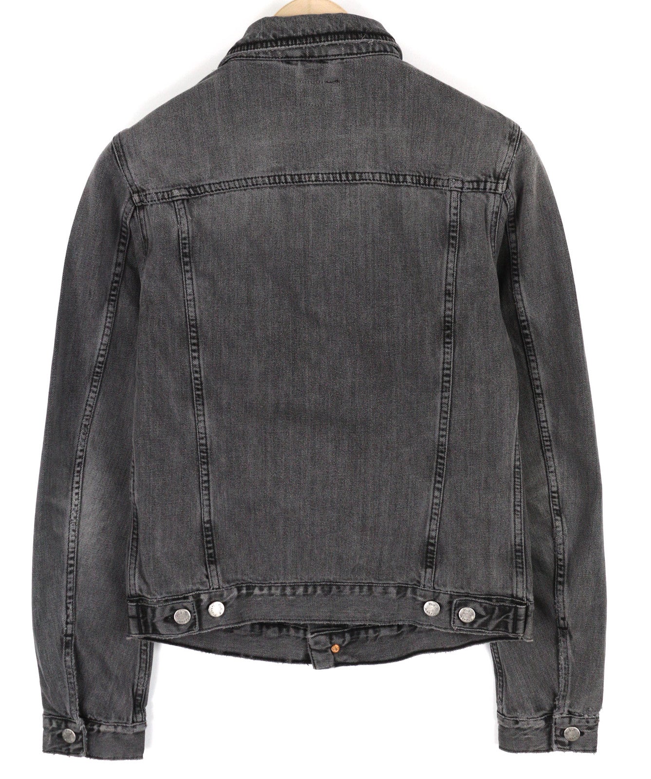 NUDIE Billy Men Jacket S Desolation Button Neck Unlined Patch Pocket Denim