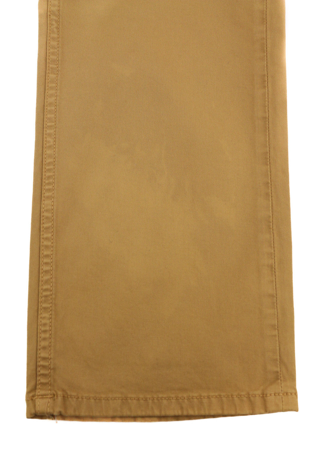 NUDIE JEANS Easy Alvin vyriškos kelnės W32/L30 Camel spalvos chino stiliaus, plonas kirpimas, su užtrauktukais kišenėse. 