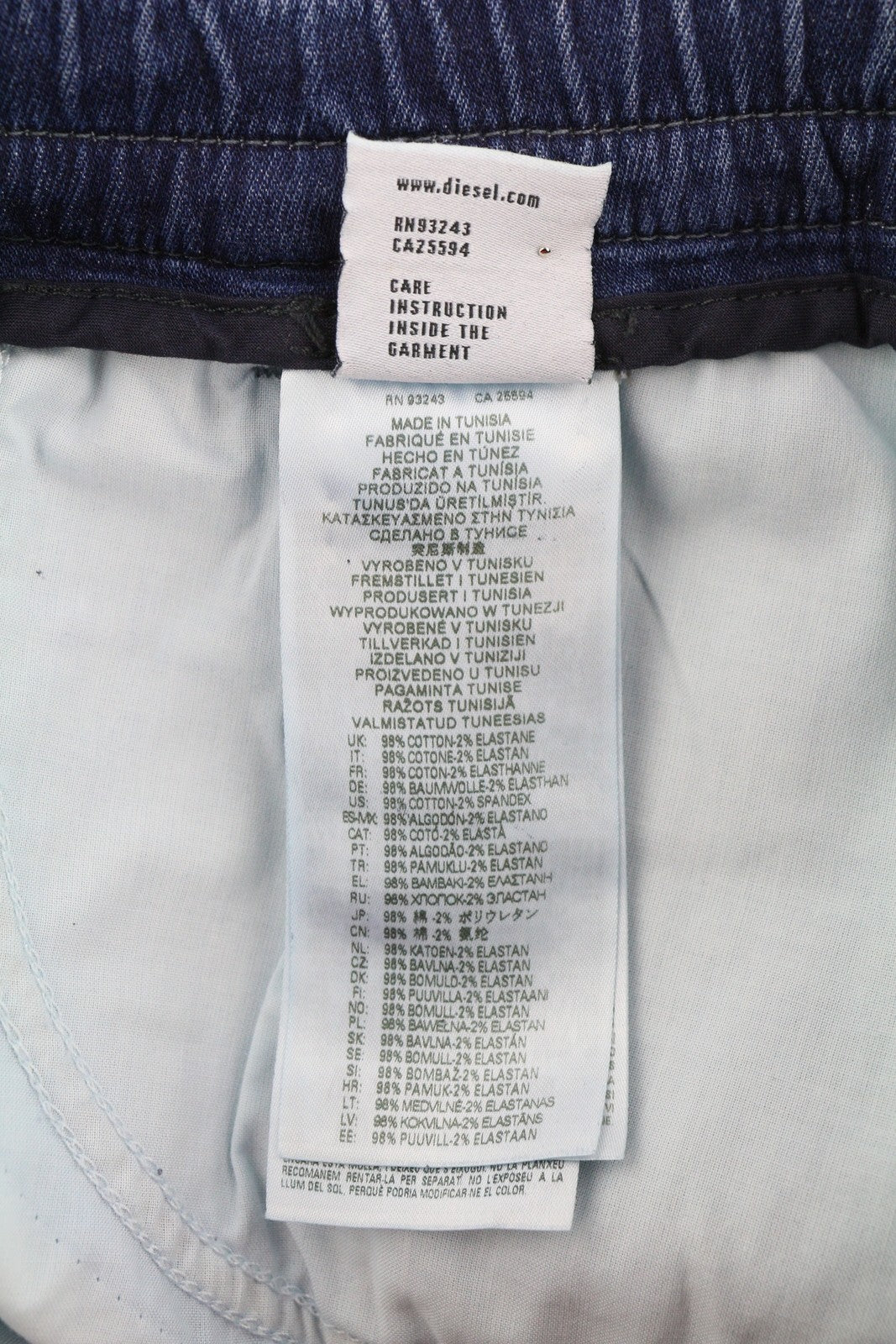 DIESEL D-Krooley-Cargo Jogg 09H05 vyriški džinsai W32 su elastingu juosmeniu, mėlyni, RRP 350 € 