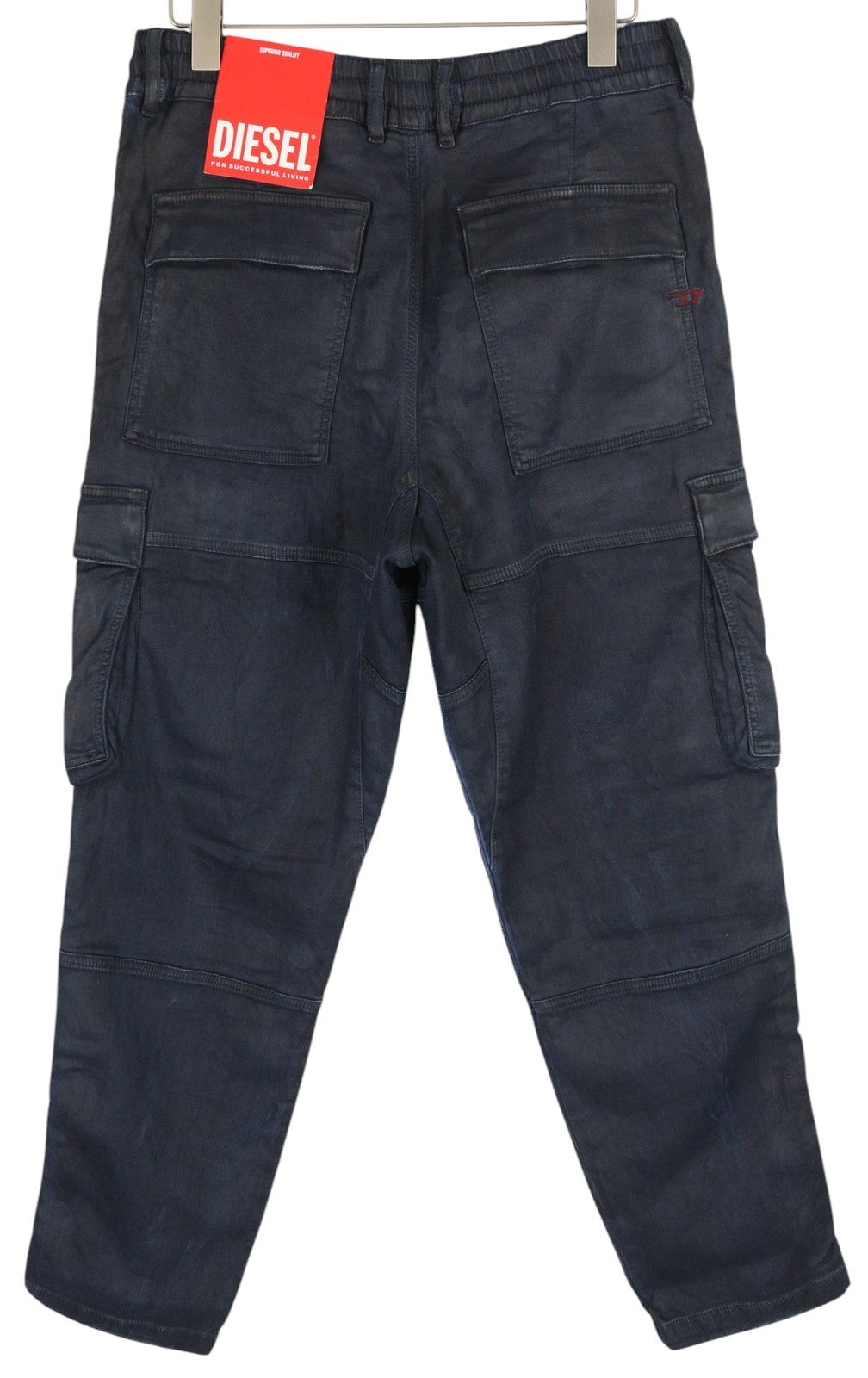 DIESEL D-Krooley-Cargo Jogg 09H05 vyriški džinsai W32 su elastingu juosmeniu, mėlyni, RRP 350 € 