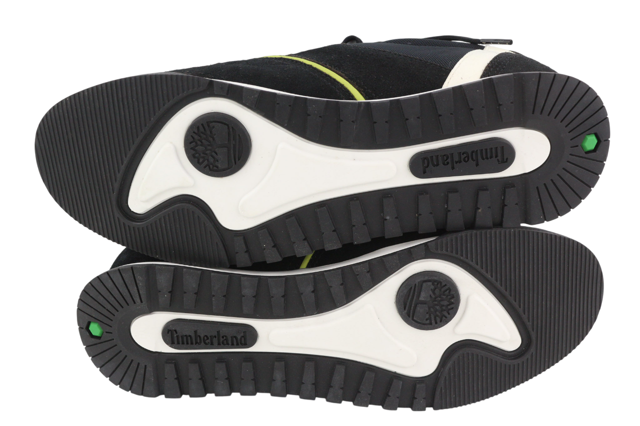 TIMBERLAND A25SB vyriški sportbačiai EU43/44 juodi odiniai žemapadžiai su raišteliais ReBOTL 