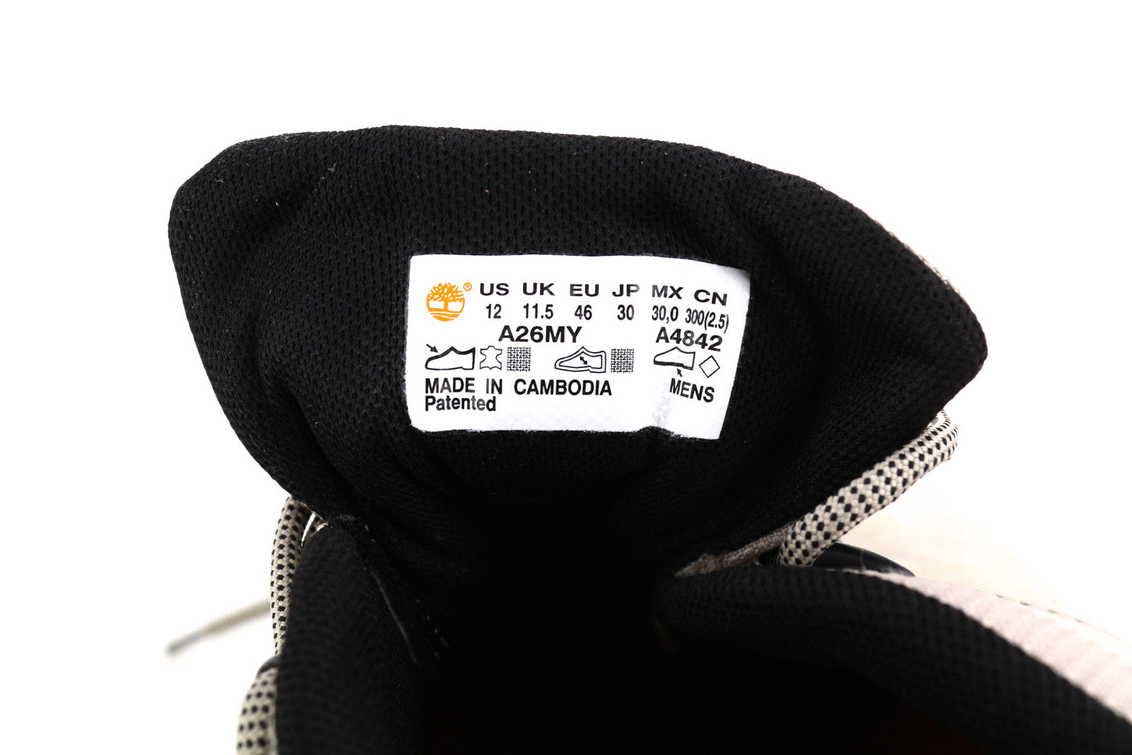 TIMBERLAND A26MY vyriški sportbačiai EU45/46 pilki odiniai žemapadžiai nėriniuoti ReBOTL 