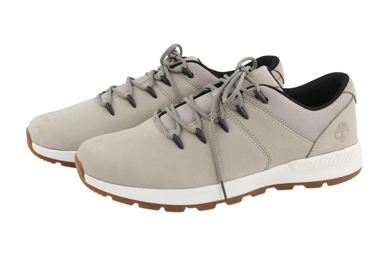TIMBERLAND A26MY vyriški sportbačiai EU45/46 pilki odiniai žemapadžiai nėriniuoti ReBOTL 