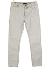 NUDIE JEANS chaki spalvos įprastos vyriškos kelnės W32/L34 organinės mėnulio dulkės chino spalvos su sagomis 