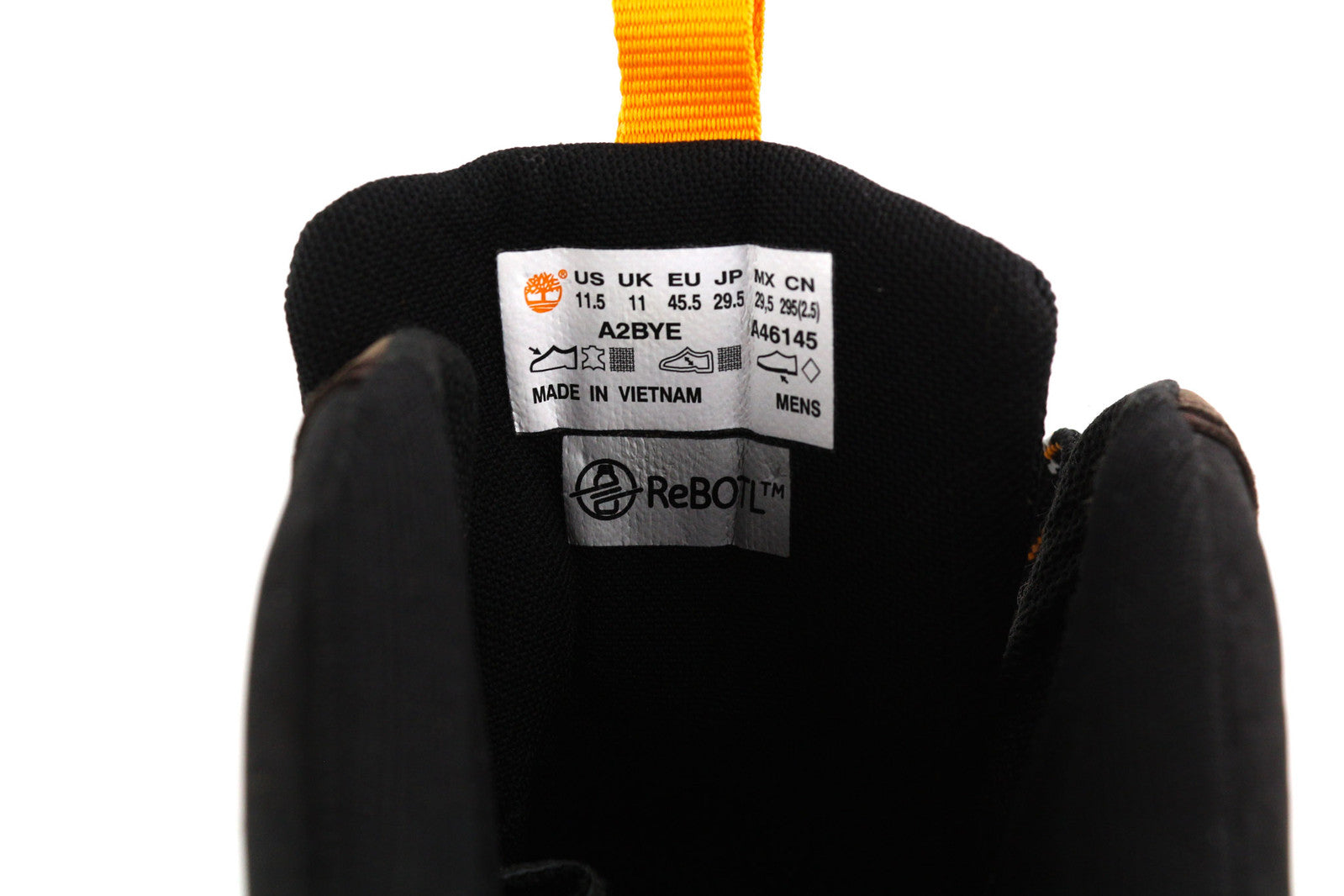 TIMBERLAND A2BYE vyriški aulinukai EU44.5/45.5 rudi odiniai batai su raišteliais ant kulkšnies. 