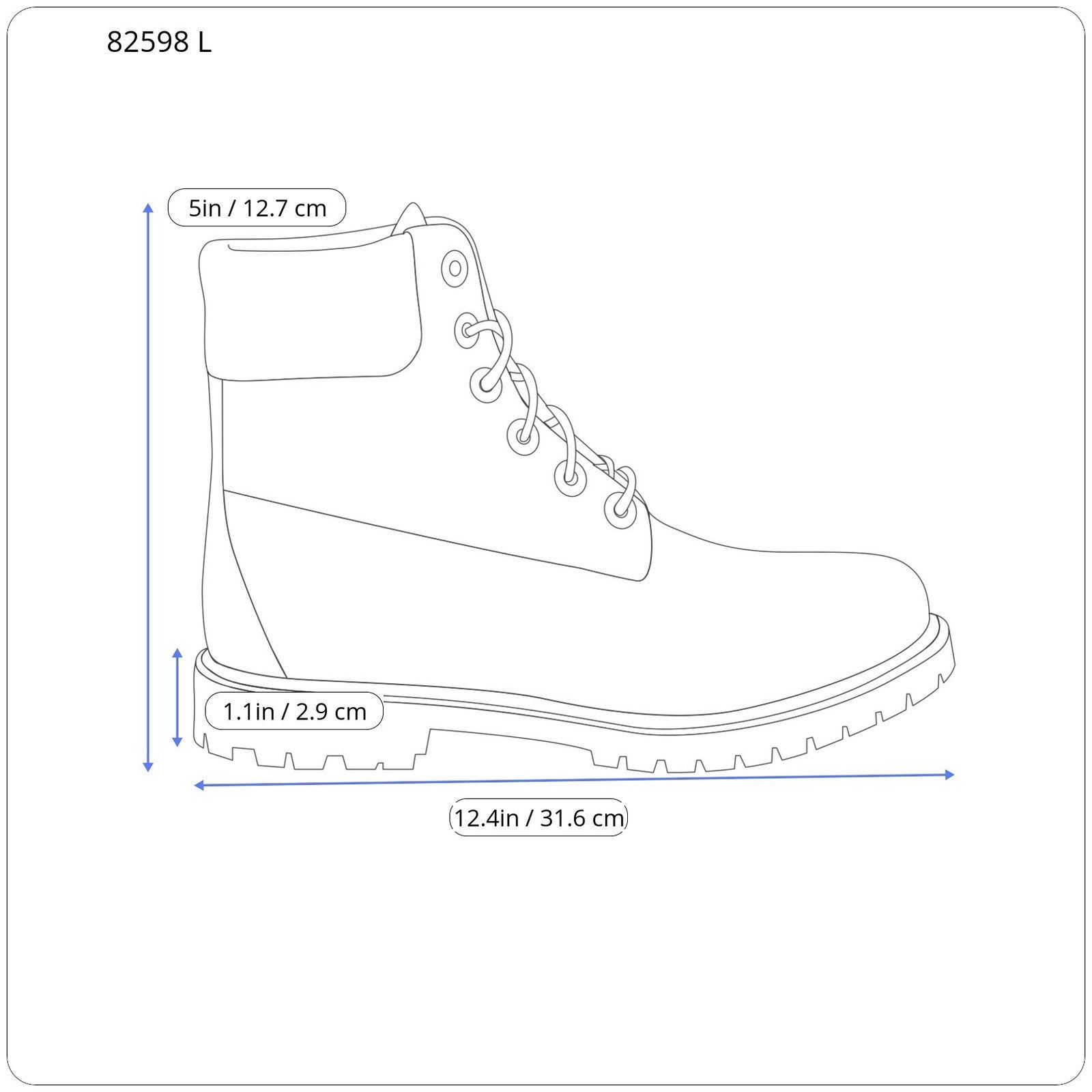 TIMBERLAND A2BYE vyriški aulinukai EU44.5/45.5 rudi odiniai batai su raišteliais ant kulkšnies. 