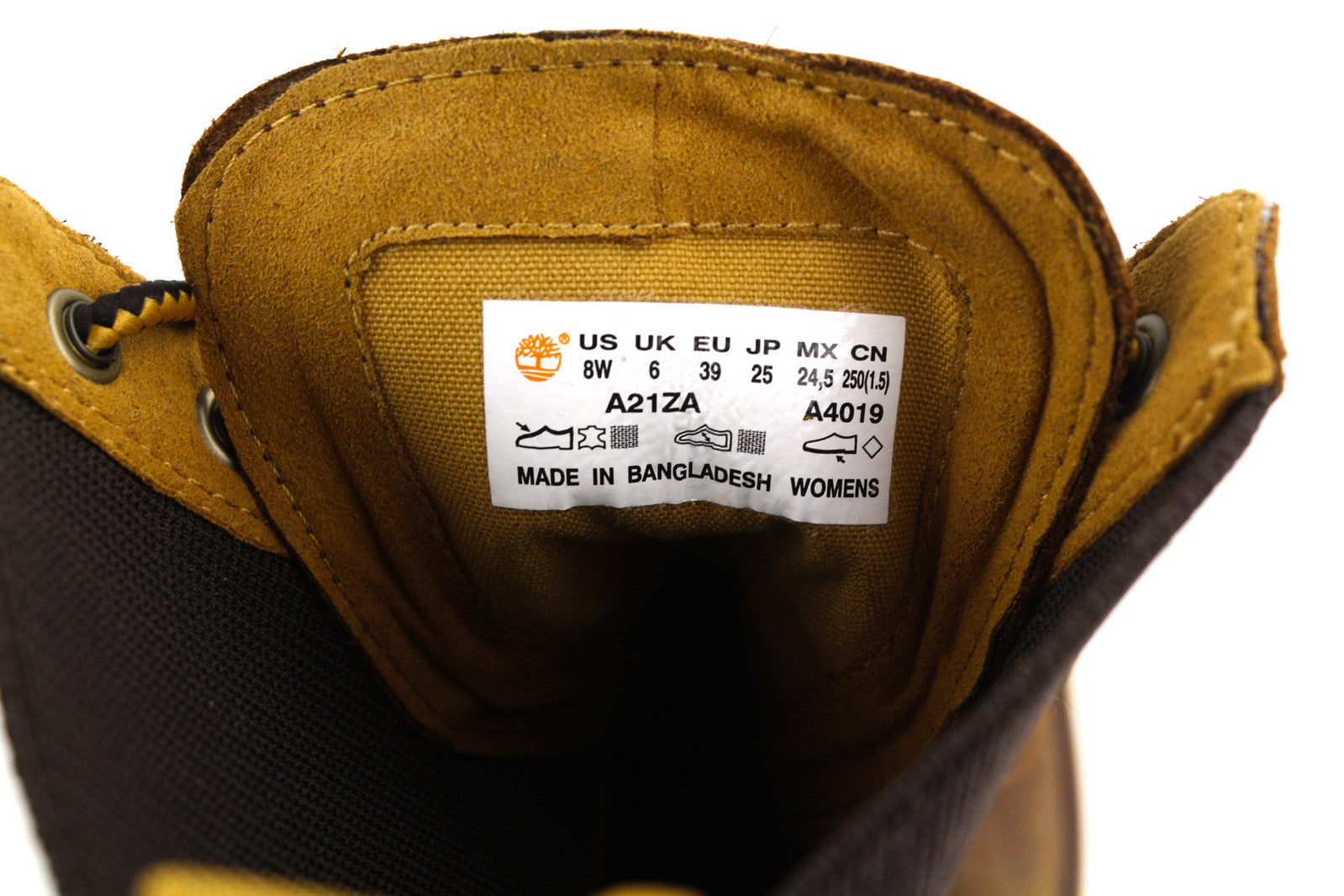 TIMBERLAND A21ZA moteriški aulinukai EU39/40 rudi odiniai batai su kulnu ir raišteliais 