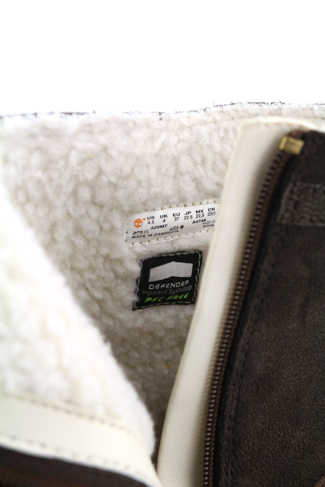 TIMBERLAND A28MT berniukiški žieminiai batai EU37/38 odiniai „Defender Repellent Systems“ 