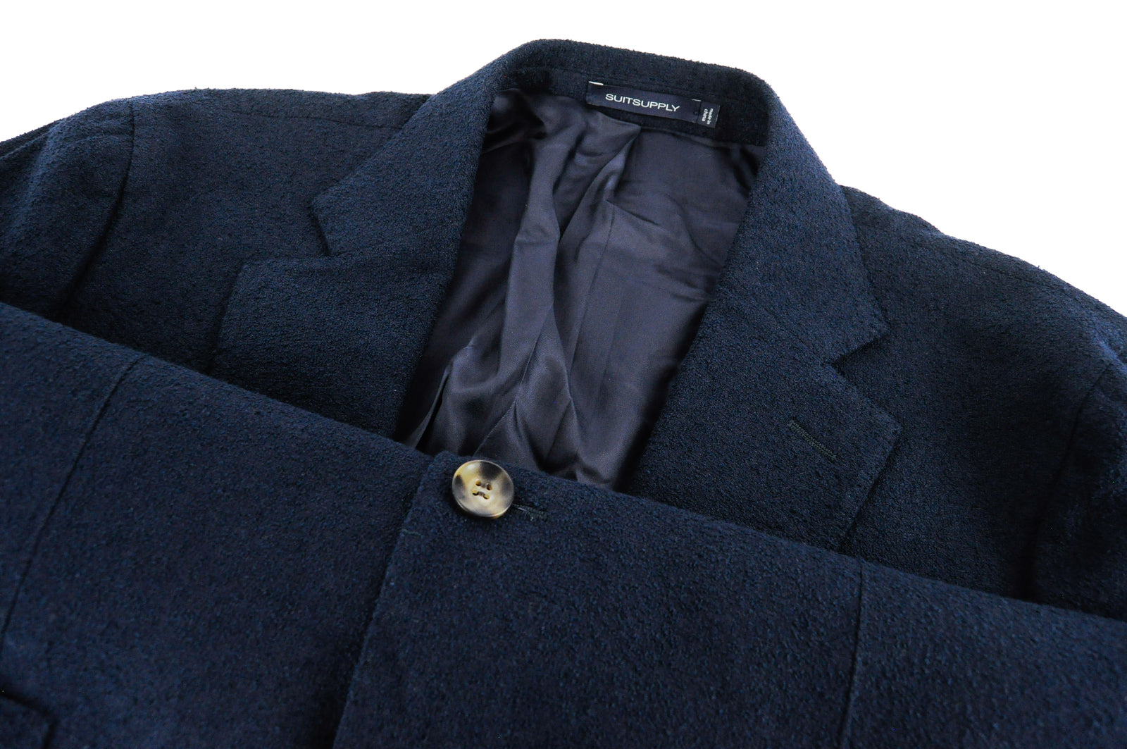 „SUITSUPPLY Havana Patch HL“ vyriškas flanelinis vilnonis lininis švarkas, UK44R, plonas 