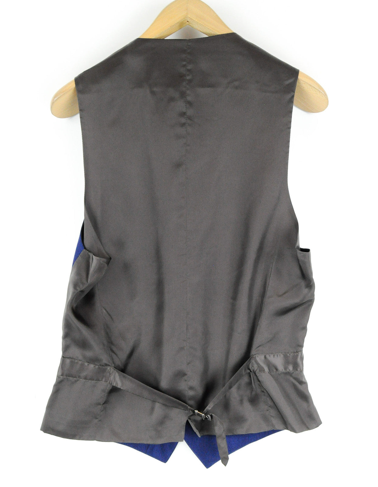 SUITSUPPLY Lazio vyriškas mėlynas kostiumas, UK40L, plonas, trijų dalių, melanžo spalvos, su pamušalu 