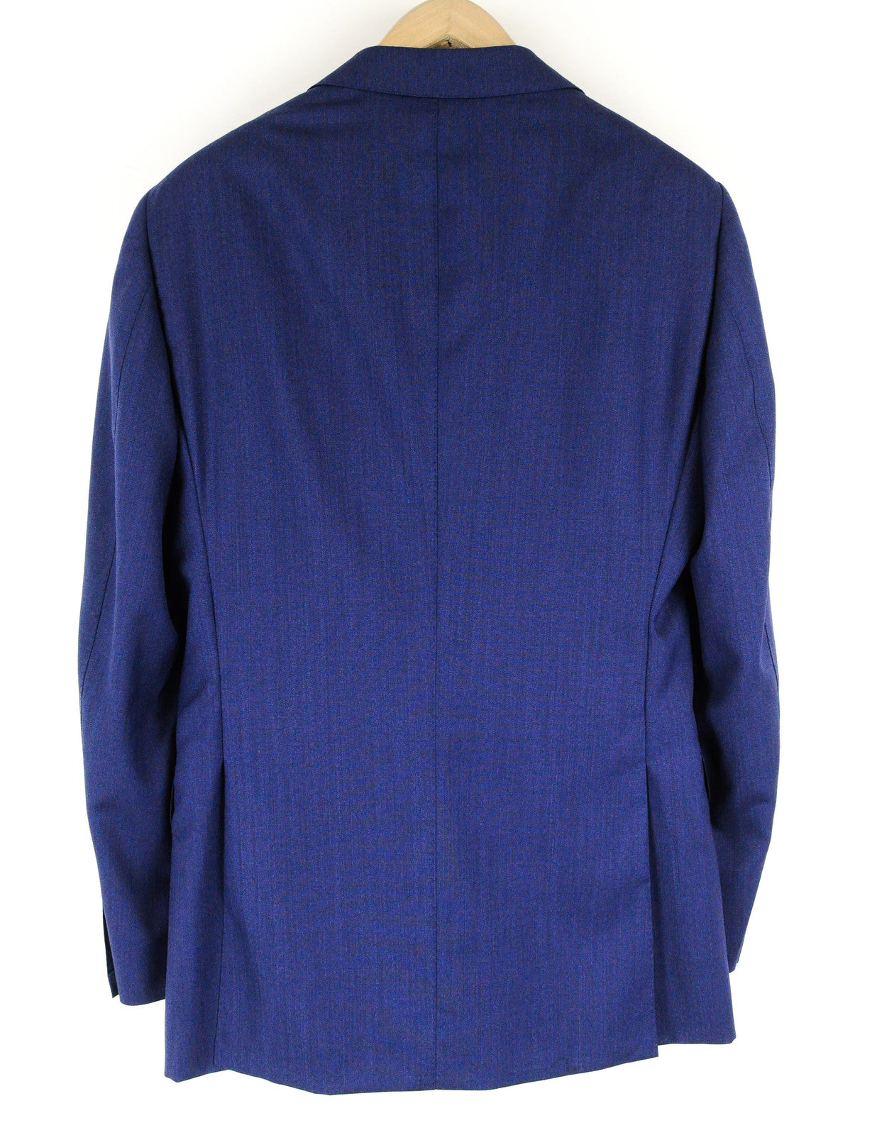 SUITSUPPLY Lazio vyriškas mėlynas kostiumas, UK40L, plonas, trijų dalių, melanžo spalvos, su pamušalu 