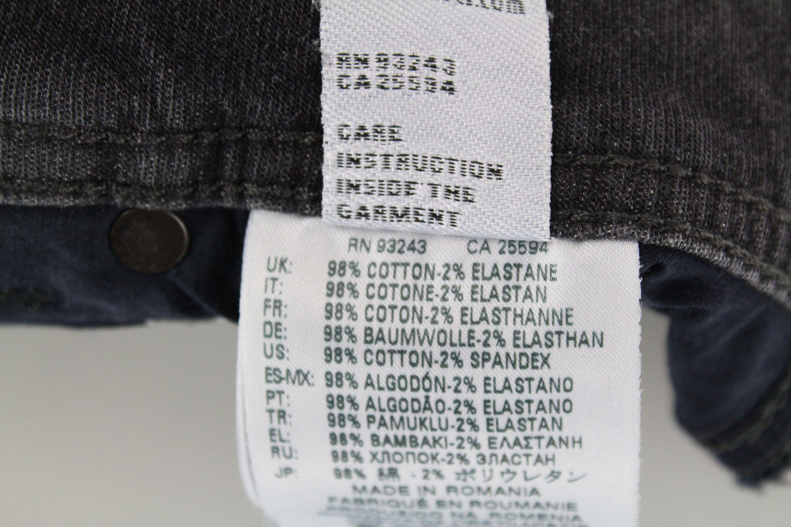 DIESEL Krooley CB-NE 069EM vyriški pilki jogginiai džinsai W28 apdriskę, ploni, morkų kirpimo 