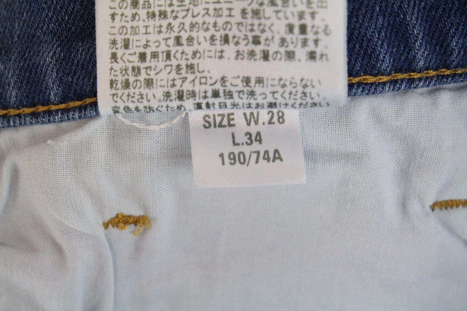 DIESEL Tepphar-X R8XA3 vyriški mėlyni ploni morkų rašto tamprūs džinsai W28/L34 su sagomis 