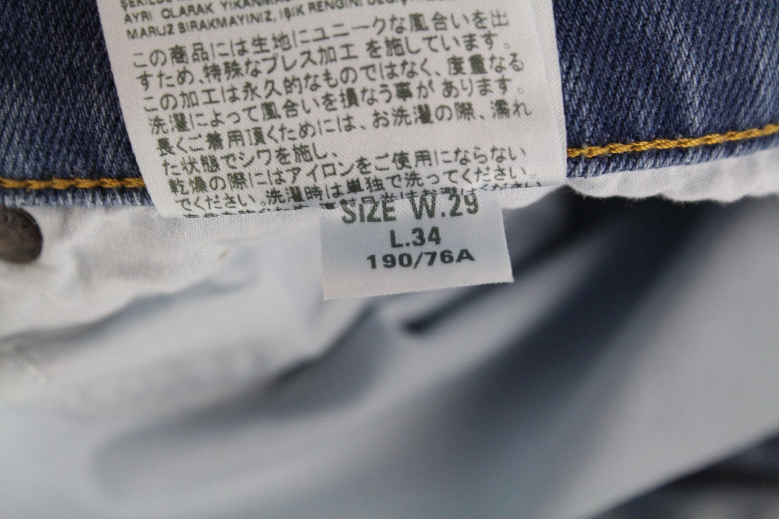 DIESEL Tepphar-X R8XA3 vyriški mėlyni ploni morkų stiliaus tamprūs džinsai su sagomis W29/L34 