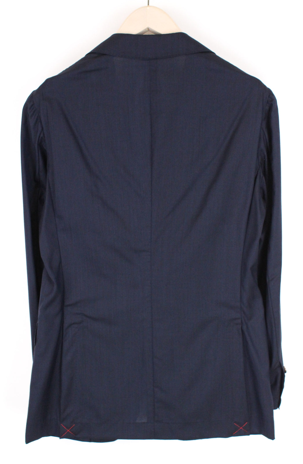 SUITSUPPLY vyriškas mėlynas kostiumas „Havana“, UK36R, dviejų dalių be pamušalo, vilnonis, šilkmedis 