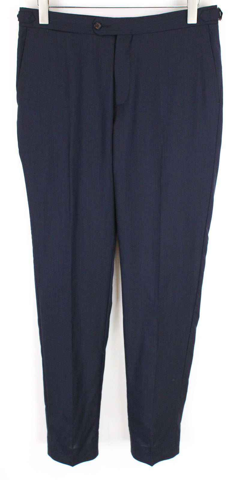 SUITSUPPLY vyriškas mėlynas kostiumas „Havana“, UK36R, dviejų dalių be pamušalo, vilnonis, šilkmedis 