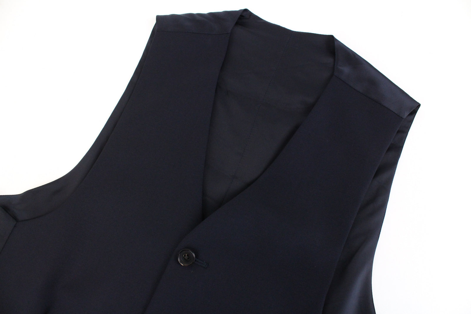 SUITSUPPLY Ferrara Men's Navy Wool Waistcoat UK30R V-Neck Classic Formal
