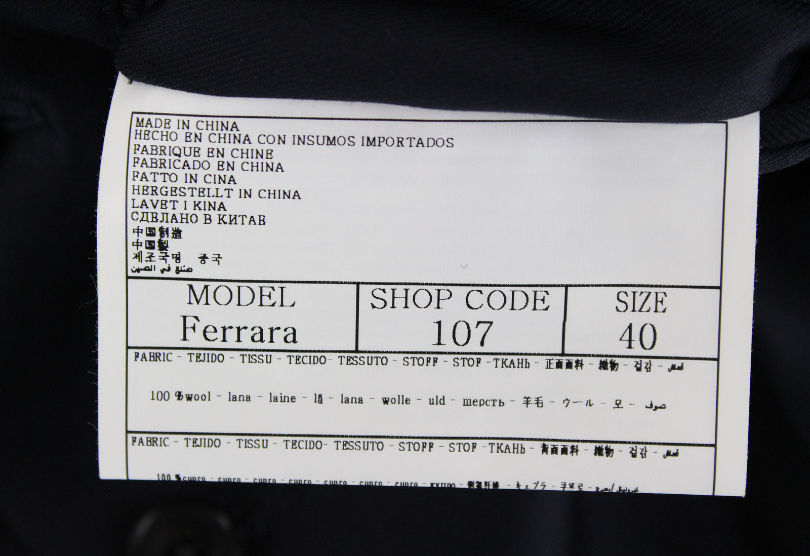 SUITSUPPLY Ferrara vyriška tamsiai mėlyna vilnonė liemenė UK30R V formos iškirpte, klasikinio stiliaus 