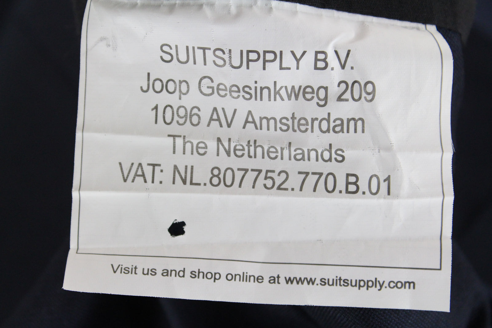 SUITSUPPLY Lazio Men's Navy Melange Wool Waistcoat UK50S V-Neck Lined Classic