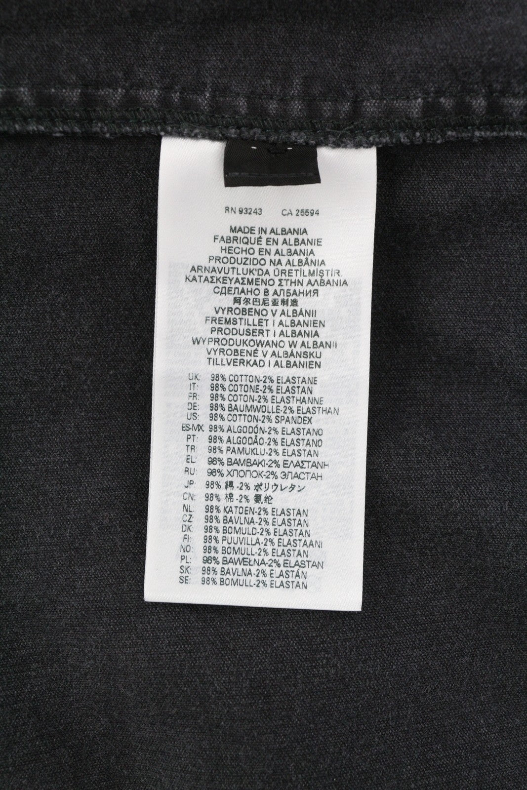 DIESEL vyriški marškinėliai S-Bun-Cord, L dydžio, juodi, skalbti, storai išskleidžiami spaustukais. RMK 175 € 