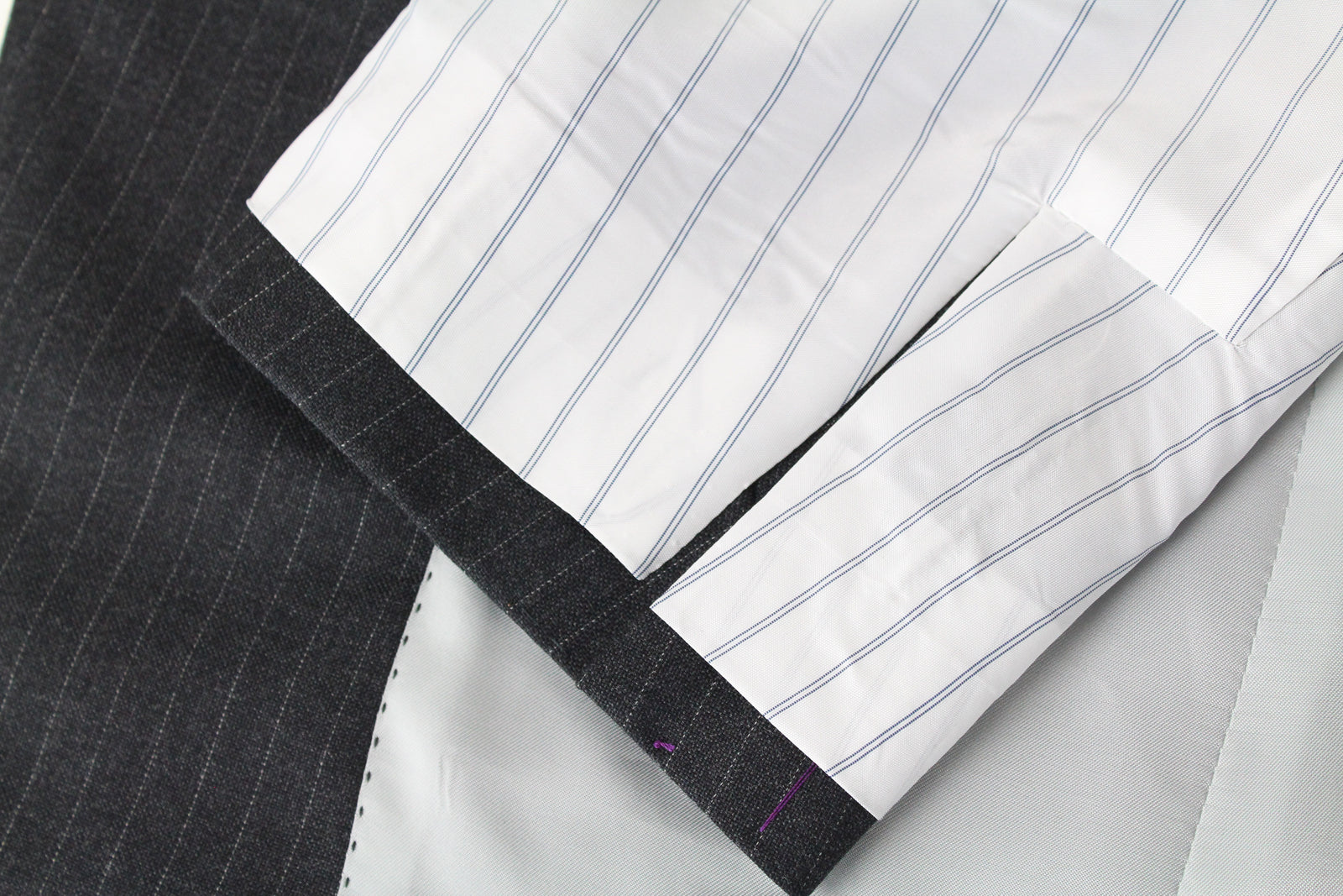 SUITSUPPLY Lazio Men's Striped Wool Suit UK40L 2-Piece Slim Cut Blazer Waistcoat