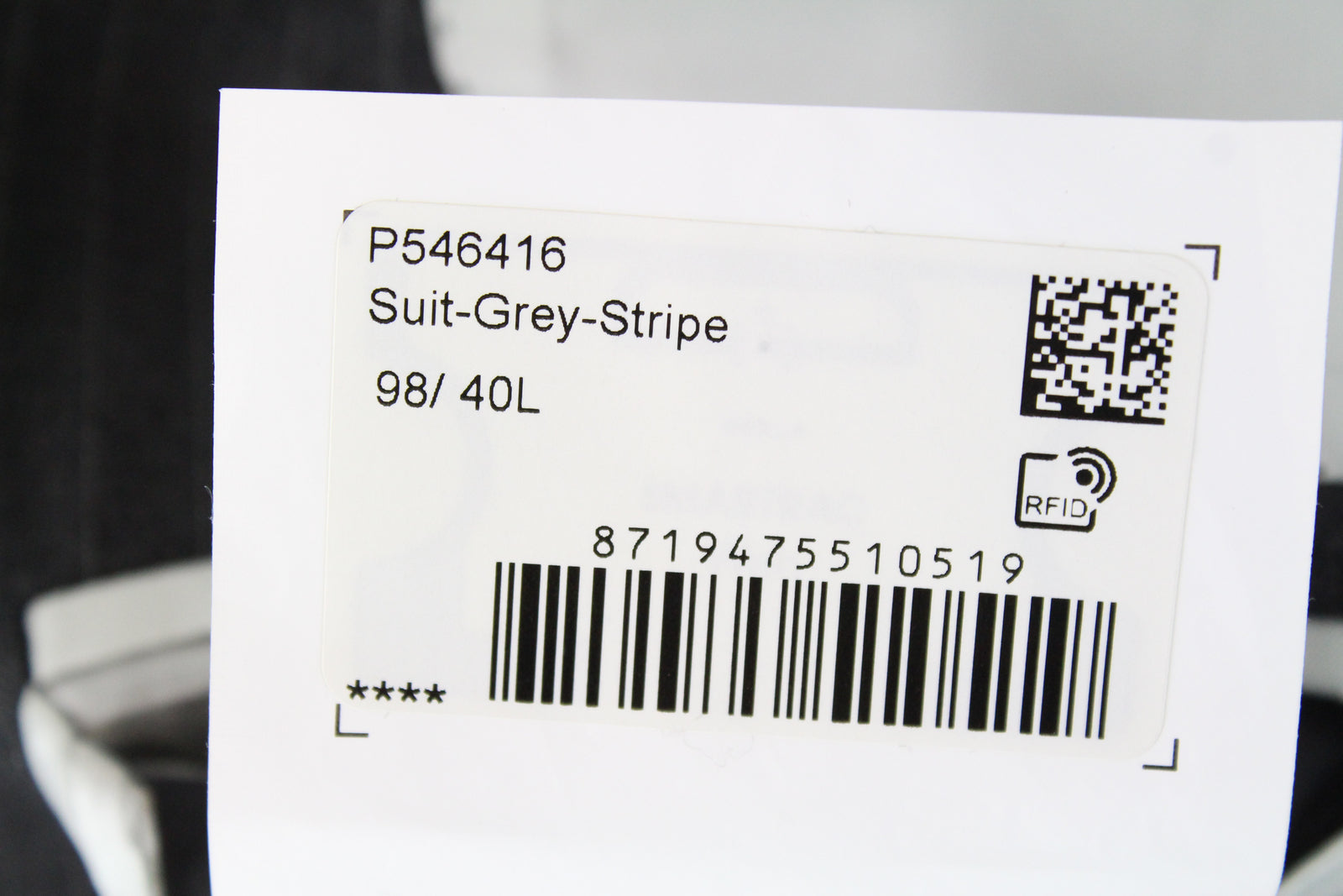 SUITSUPPLY Lazio Men's Striped Wool Suit UK40L 2-Piece Slim Cut Blazer Waistcoat