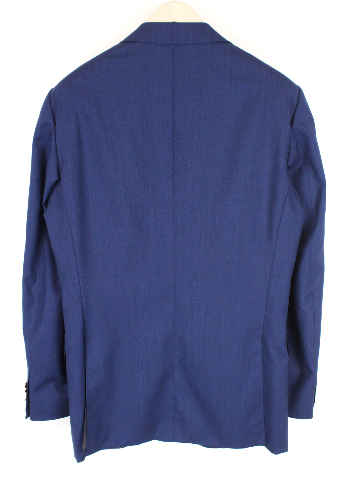 SUITSUPPLY Lazio vyriškas mėlynas vilnonis kostiumas, UK42L, dviejų dalių švarkas, liemenė, plonas kirpimas 