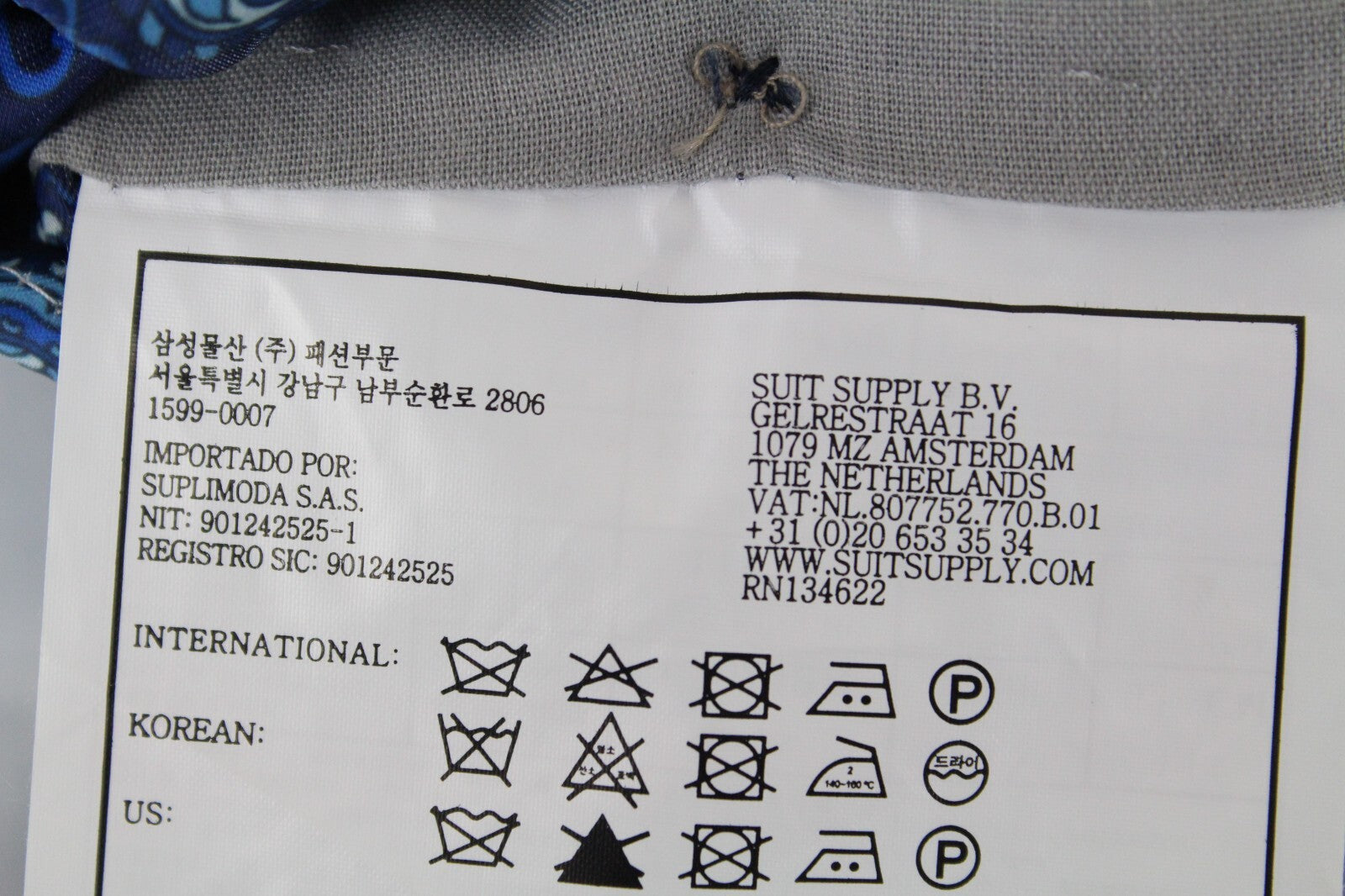 SUITSUPPLY La Spalla Men's Grey Melange Wool Suit UK36R 2-Piece Notch Lapel