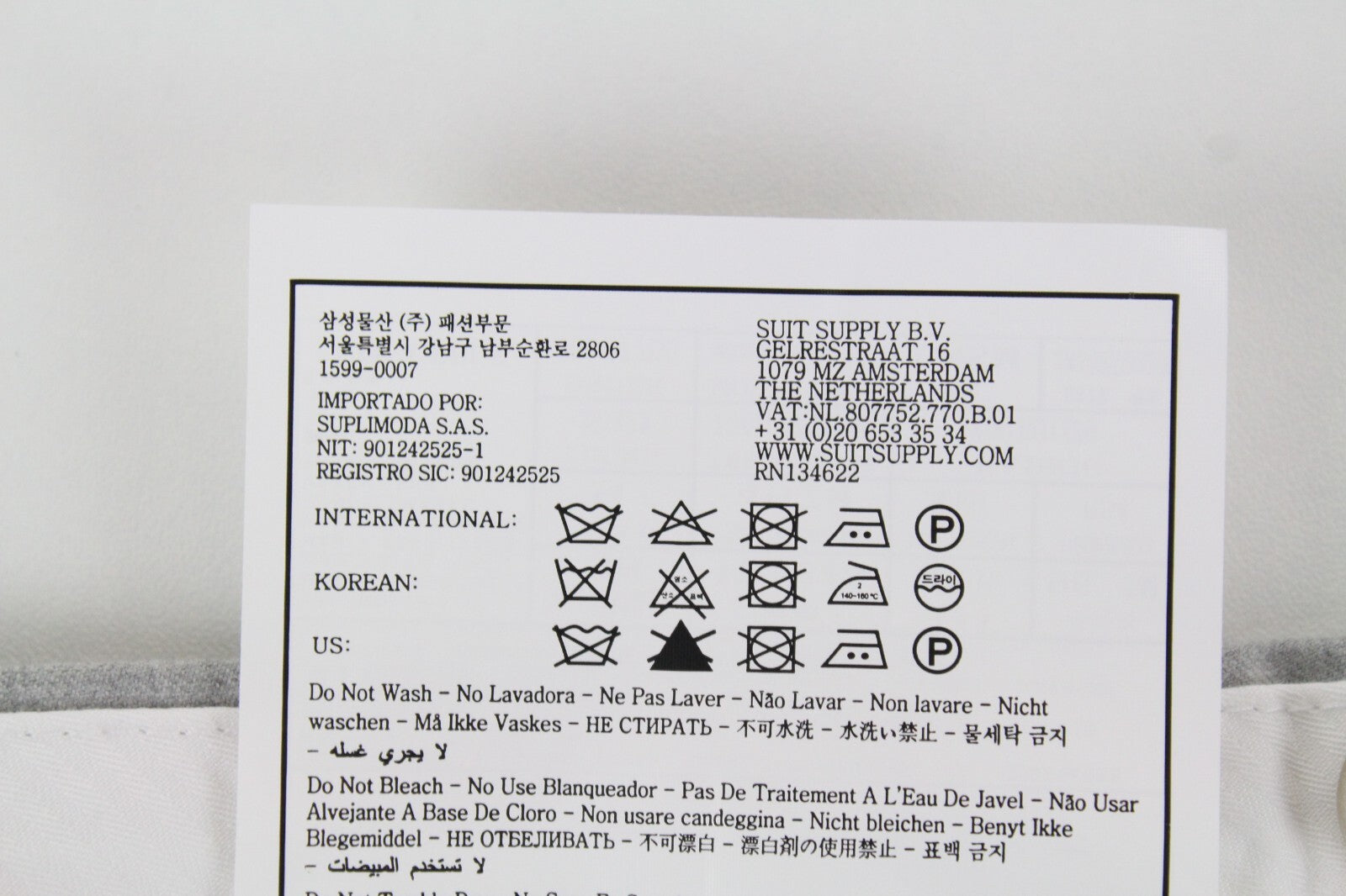 SUITSUPPLY La Spalla Men's Grey Melange Wool Suit UK36R 2-Piece Notch Lapel