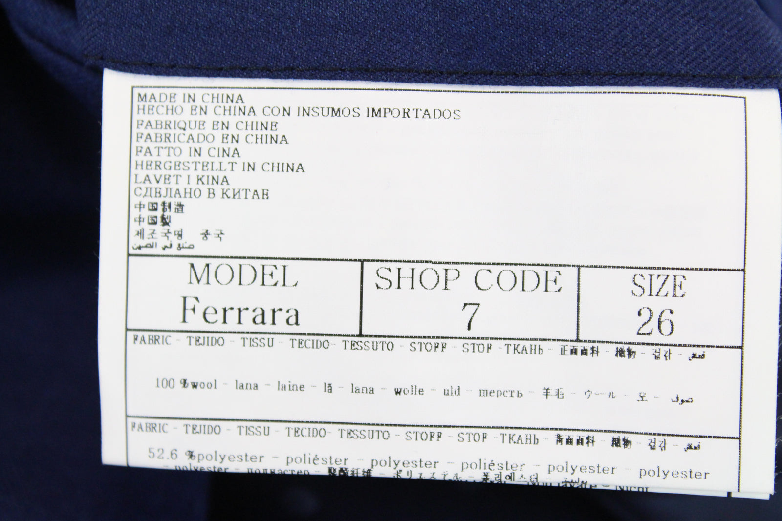 SUITSUPPLY Ferrara Men's Blue Wool Waistcoat UK42S V-Neck Polka Dot Lining