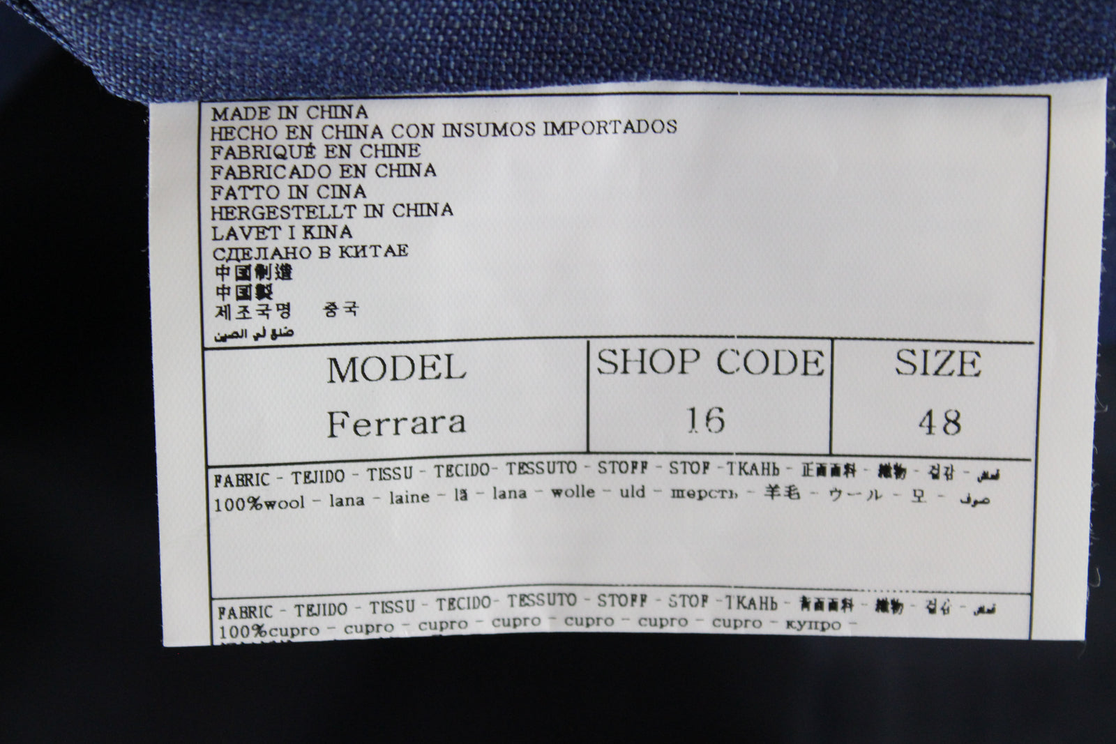 SUITSUPPLY Ferrara vyriška šviesiai mėlyna melanžo vilnonė liemenė UK38R su V formos iškirpte ir pamušalu 