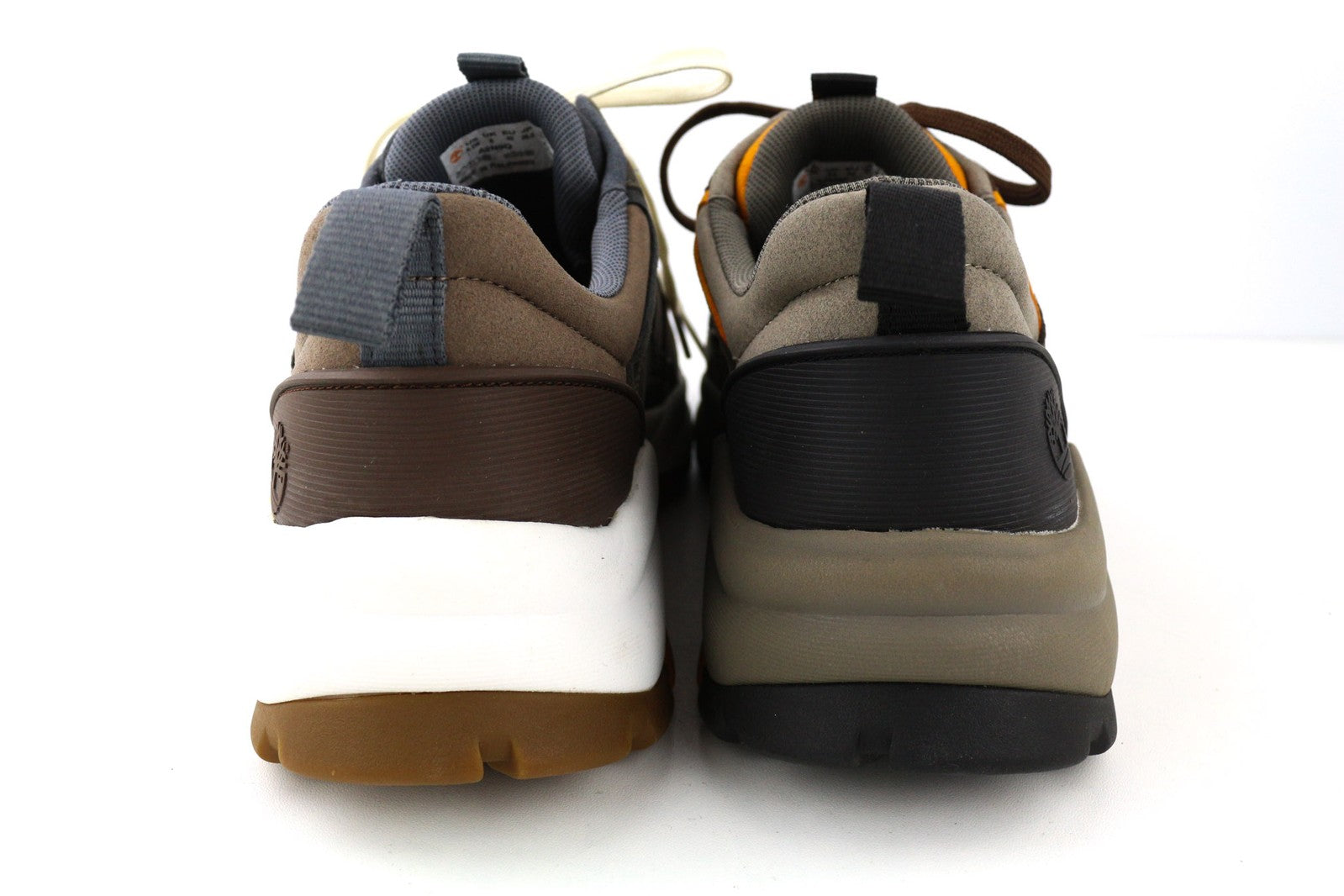 TIMBERLAND A2N9Q-A4850 vyriški sportbačiai EU42/43 rudi odiniai žemapadžiai su nėriniuotu logotipu 