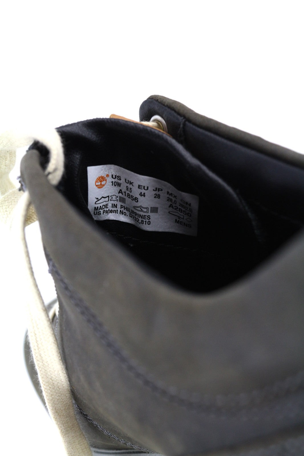 TIMBERLAND A1856-A2550 vyriški batai EU43/44 tamsiai mėlyni odiniai žemapadžiai su raišteliais 