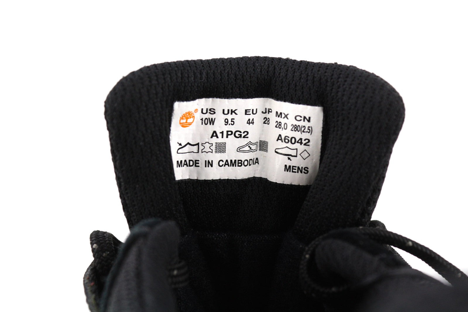 TIMBERLAND A1PG2-A6042 vyriški batai EU43.5/44 juodi odiniai vandeniui atsparūs sportbačiai 