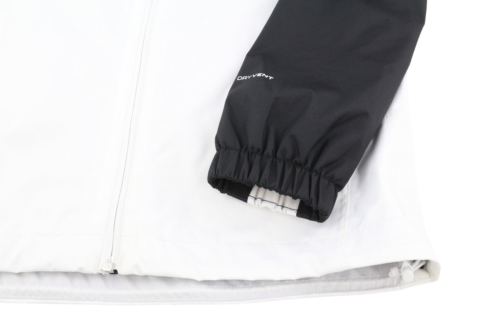 THE NORTH FACE vyriška striukė su užtrauktuku XS, juoda, su gobtuvu, lengva, sauso vėdinimo funkcija, balta 