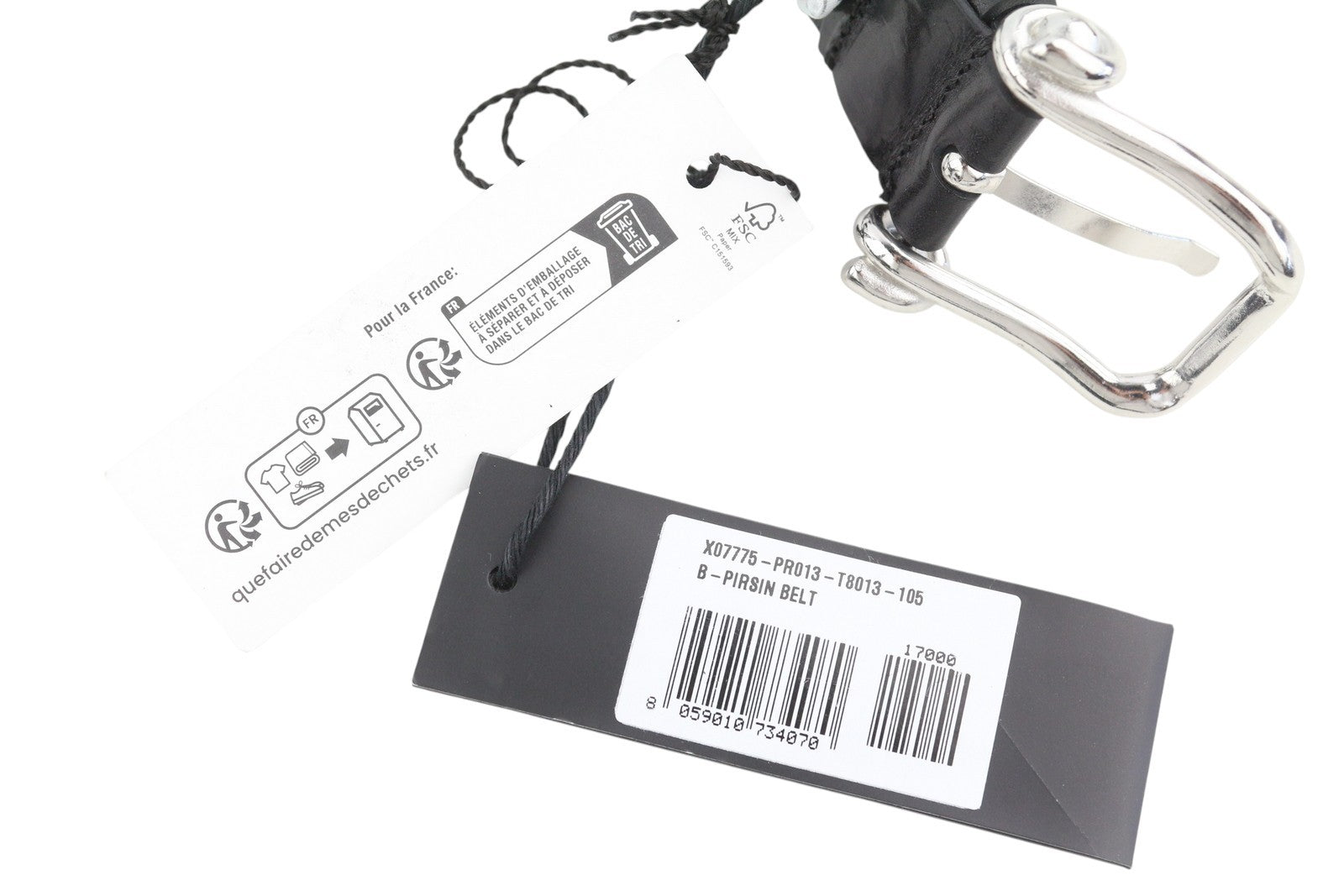 DIESEL B-Pirsin vyriškas diržas 105 CM juodas odinis sidabro atspalvio sagtis odinis laisvalaikio stilius 