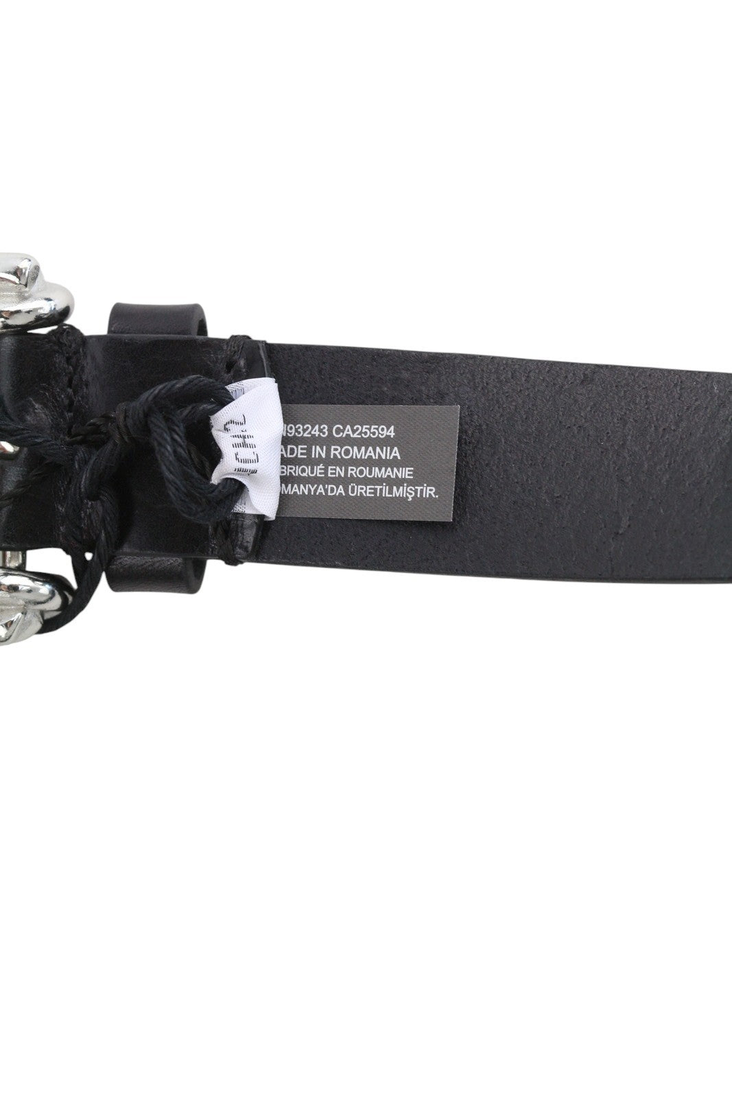 DIESEL B-Pirsin vyriškas diržas 105 CM juodas odinis sidabro atspalvio sagtis odinis laisvalaikio stilius 