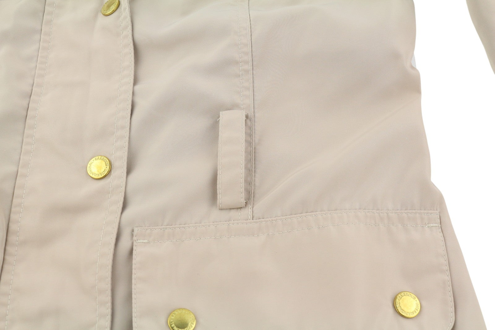 BARBOUR Bintl Broton laisvalaikio moteriška striukė su diržu, 36 dydžio, ruda, su pilnu užtrauktuku, lengva 