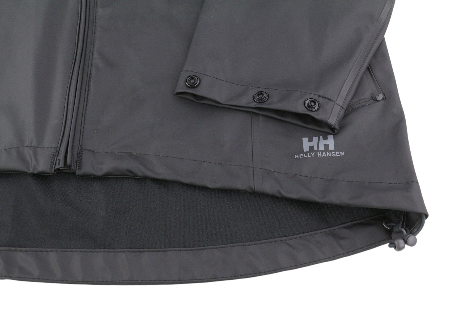 HELLY HANSEN moteriška striukė S, juoda, paslėptas gobtuvas, vandeniui atsparus užtrauktukas, lengva 