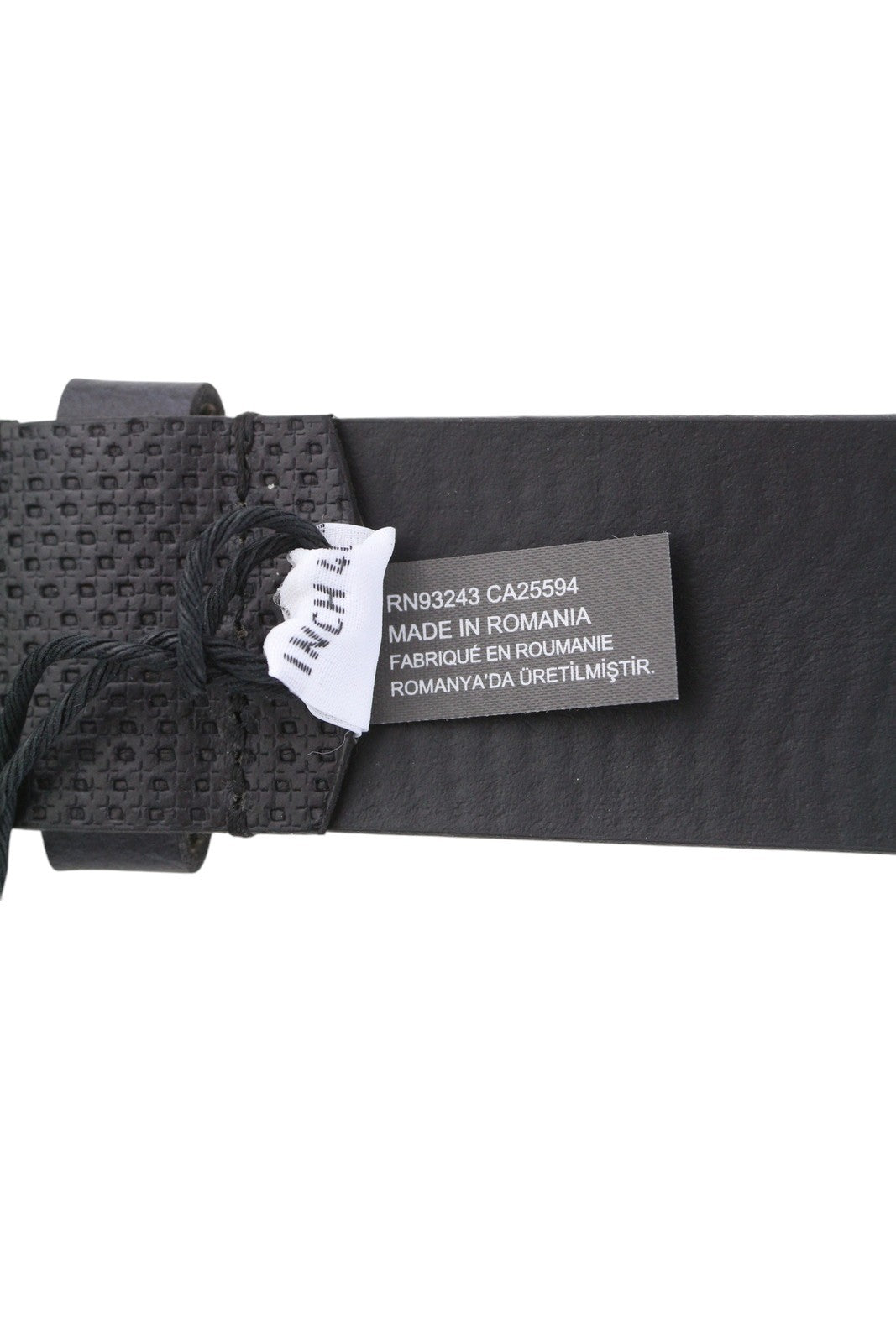 DIESEL B-Rolly vyriškas diržas, 100 cm, juodas, tekstūruotos odos, sidabro spalvos, su sagtimi 