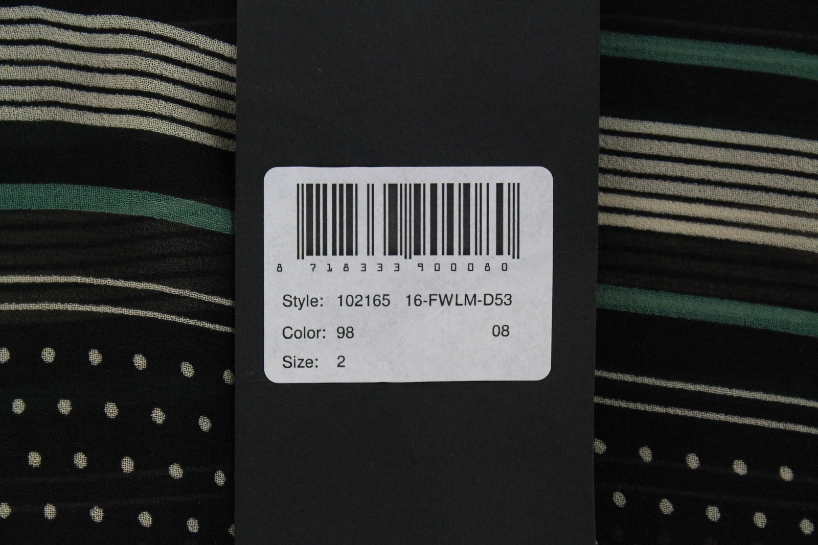 MAISON SCOTCH Womens T-Shirt M Black Green Patterned See-Through Short Sleeve