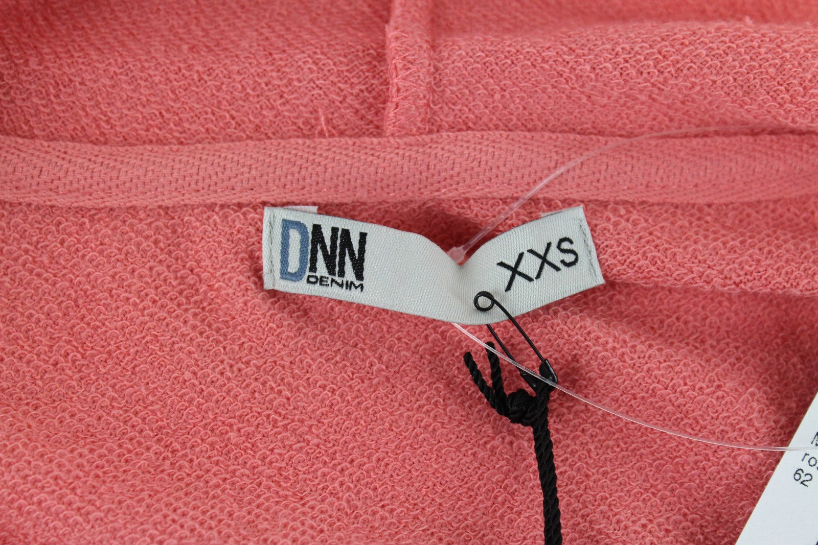 DNN DENIM BLACK OUT Marina vyriškas džemperis su gobtuvu ilgomis rankovėmis, 2XS, rožinis 