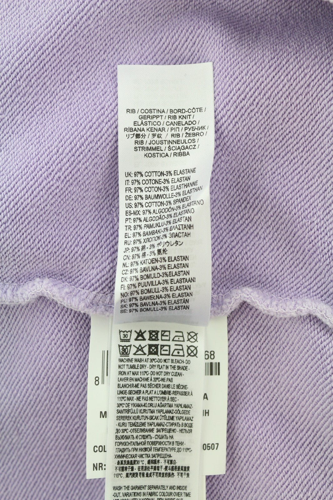 DIESEL S-Ginn-Hood-Ind vyriškas džemperis su gobtuvu, L dydžio, šviesiai violetinis, megztinis su kengūra, rekomenduojama kaina – 175 € 