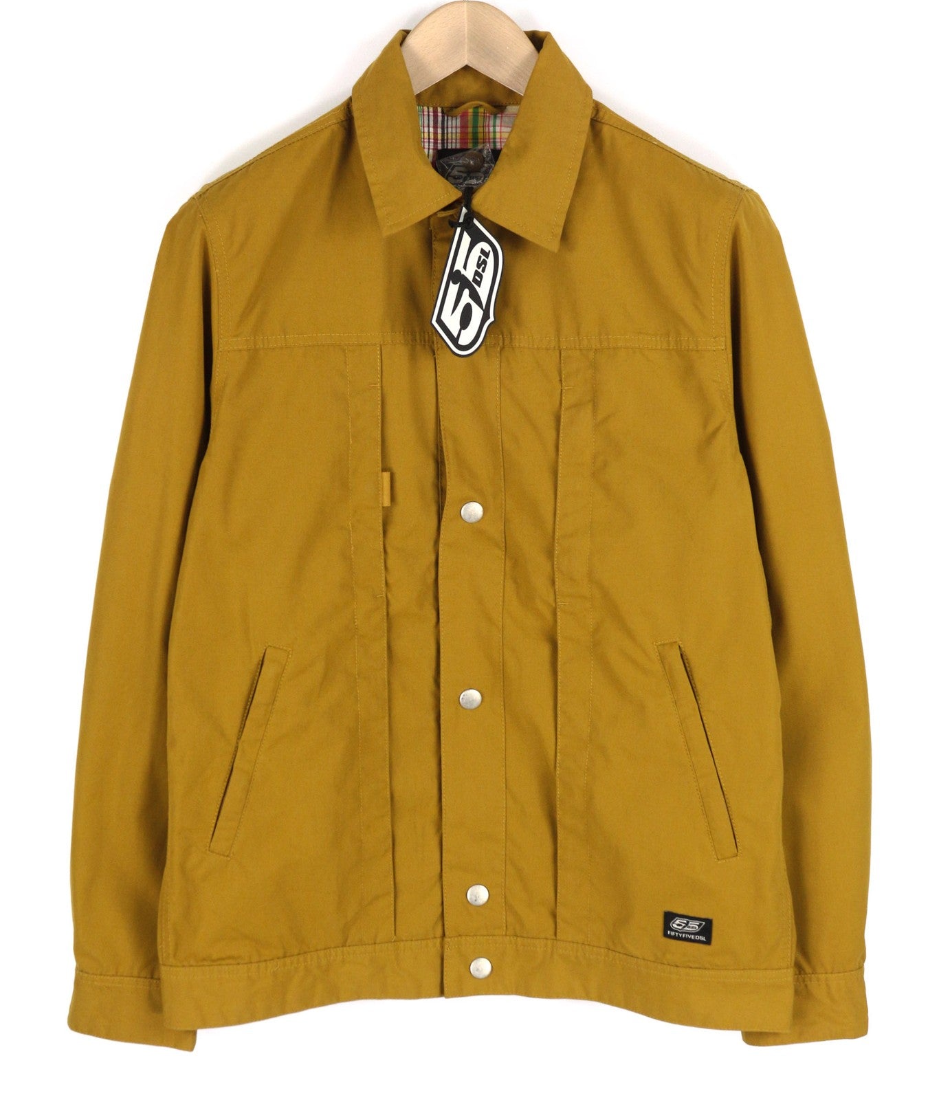 DIESEL Jerkley vyriška striukė M 55DSL su spaudėmis, pamušalu kaklo srityje, garstyčių spalvos 