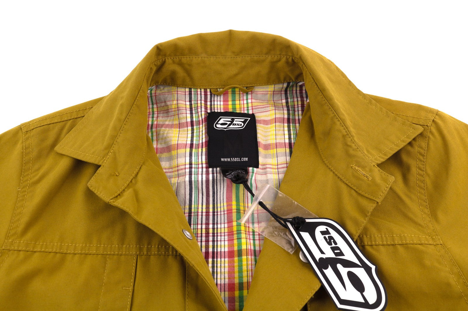 DIESEL Jerkley vyriška striukė M 55DSL su spaudėmis, pamušalu kaklo srityje, garstyčių spalvos 