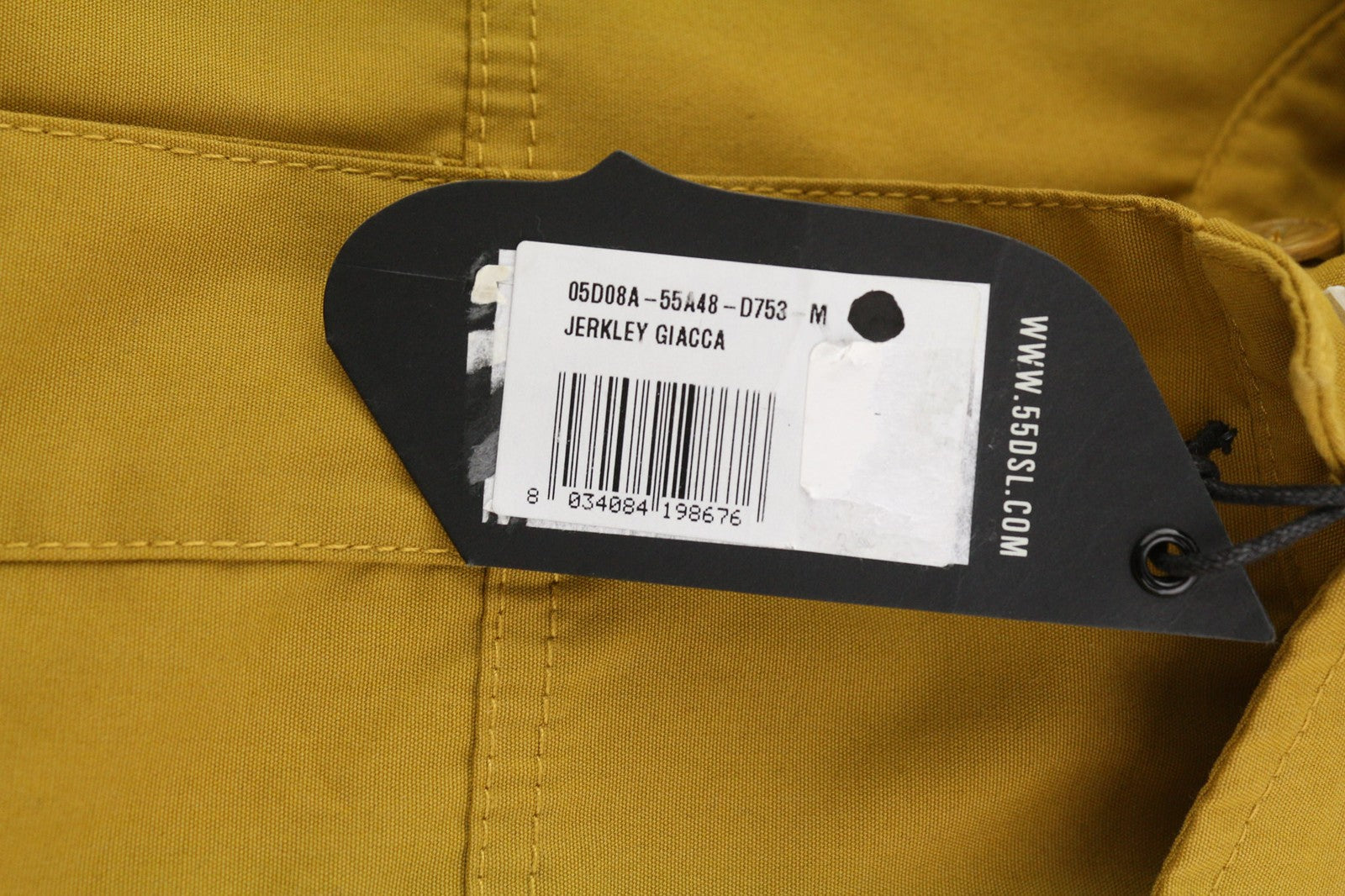 DIESEL Jerkley vyriška striukė M 55DSL su spaudėmis, pamušalu kaklo srityje, garstyčių spalvos 